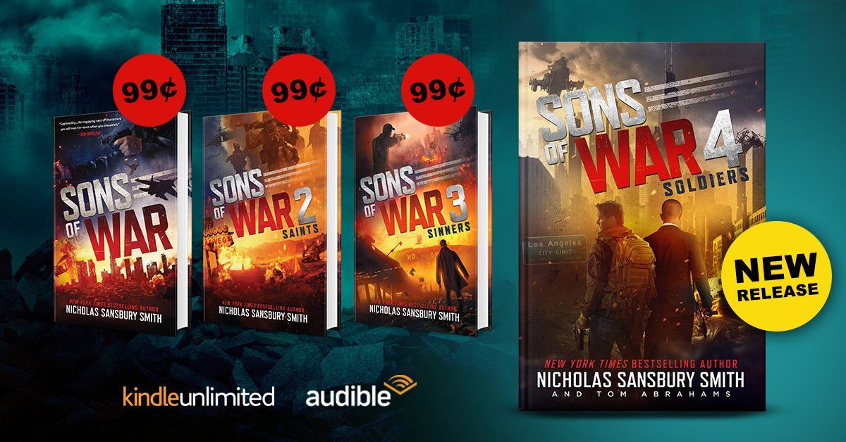 🌟 📚 For a limited time only, get the first 3 books of the #SonsOfWar series by @greatwaveink at an unbelievable price! 🚀 🛒 Prepare for an epic adventure! 📱@AmazonKindle eBooks $0.99: buff.ly/49Qqz2b 🎧 audiobooks $1.99 from @ChirpBooks: buff.ly/3SWAE7R