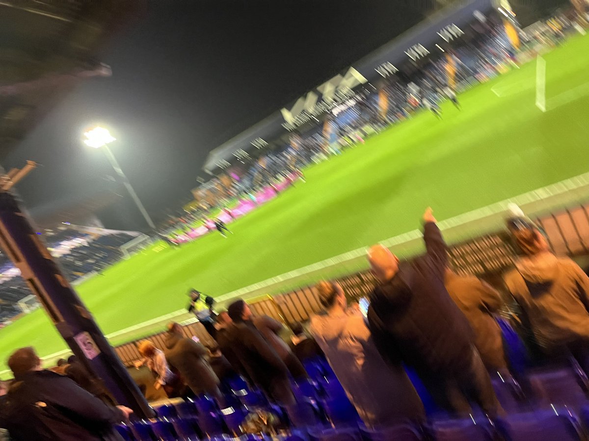 markaperry's tweet image. An away night game at Stockport v the Alex in a top v third battle.