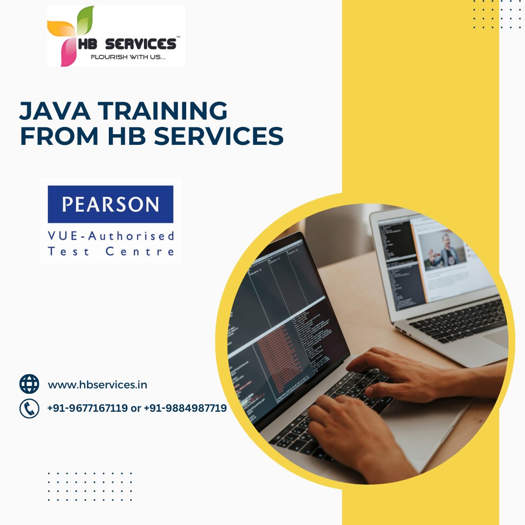 HB_Services's tweet photo. JAVA Training from HB Services:
HB Services provides the best training for Java. Let's first understand what is Java.

https://t.co/t5pEmlI8fZ 
+91-9677167119 or +91-9884987719
#hbeducationandservices #hbservices #pearsonvueexam #pearsonvueexamcenterinchennai #itcertifications https://t.co/f7m9CJkS11