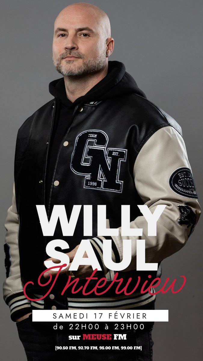 Willy_Saul's tweet photo. Retrouvez moi en interview sur Meuse FM ce Samedi 17 Février au côté de Fabrice Parents Knap ! Dans l’émission City Lights de 22h a 23h ! 👋 https://t.co/qF3X8GQCdV