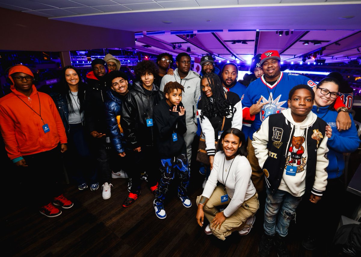 Last week, we celebrated Black History Month at the @NYRangers game! Young people from GDF partner @ChildrensVllg got an exclusive tour of the arena and enjoyed shadow opportunities with MSG's Black Employee Resource group before enjoying the game from a catered lounge!