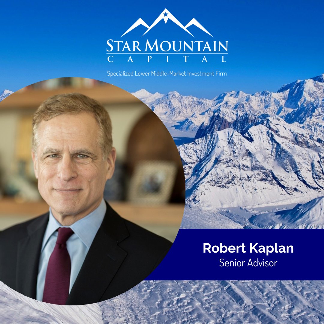 #StarMountainCapital is pleased to announce former CEO and President of the @DallasFed, @RobSKaplan has joined as Senior Advisor. Read here: bwnews.pr/4bEt1um