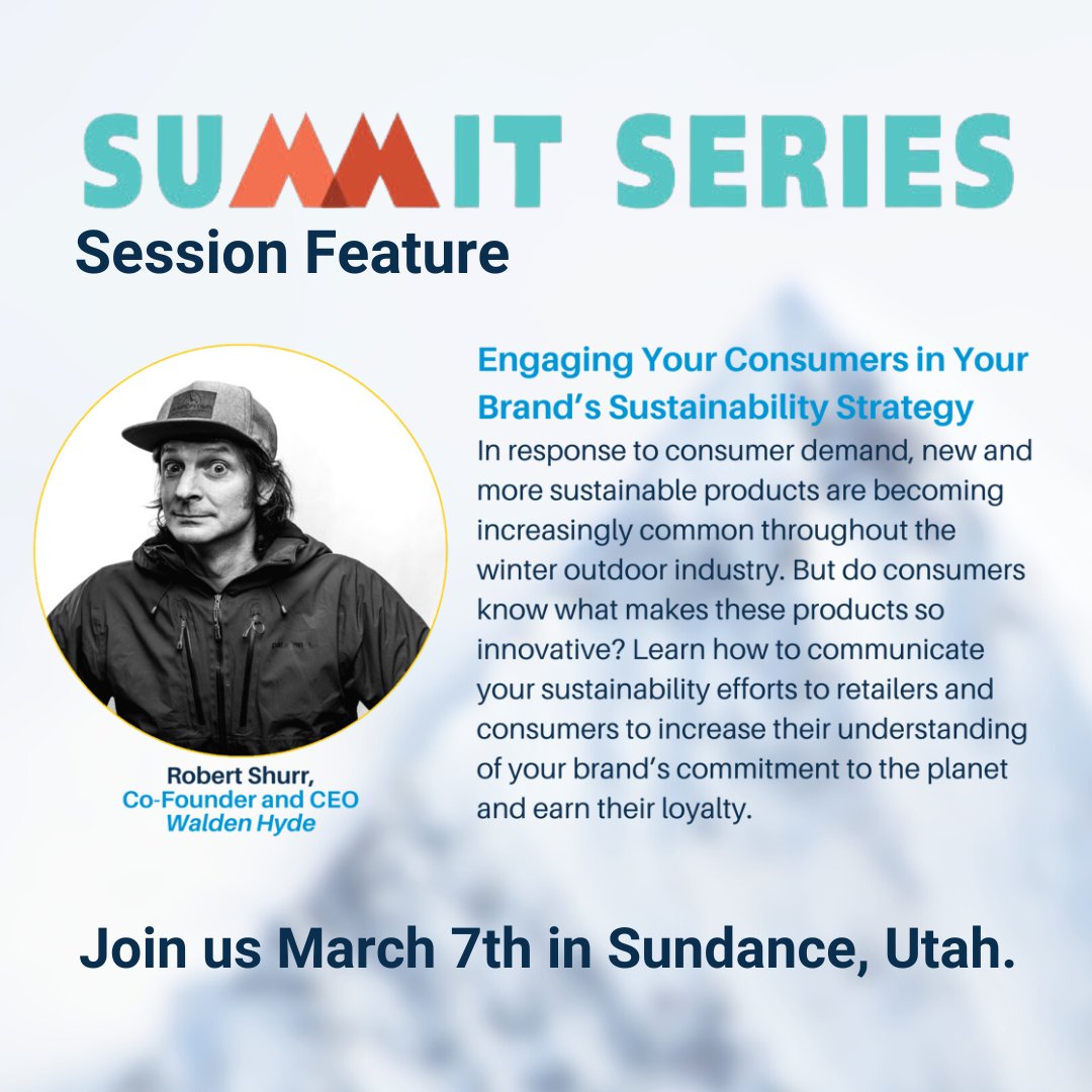 SIA (@siasnowsports) on Twitter photo Registration is still open for the Sundance Summit Series event! Hear from experts like Robert Shurr (CEO of <a href="/WaldenHyde/">Walden Hyde</a>), network with other change makers in the industry, and leave equipped to take real steps toward climate action.
Learn more: snowsports.org/sia-summit-ser… Registration is still open for the Sundance Summit Series event! Hear from experts like Robert Shurr (CEO of <a href="/WaldenHyde/">Walden Hyde</a>), network with other change makers in the industry, and leave equipped to take real steps toward climate action.
Learn more: snowsports.org/sia-summit-ser…