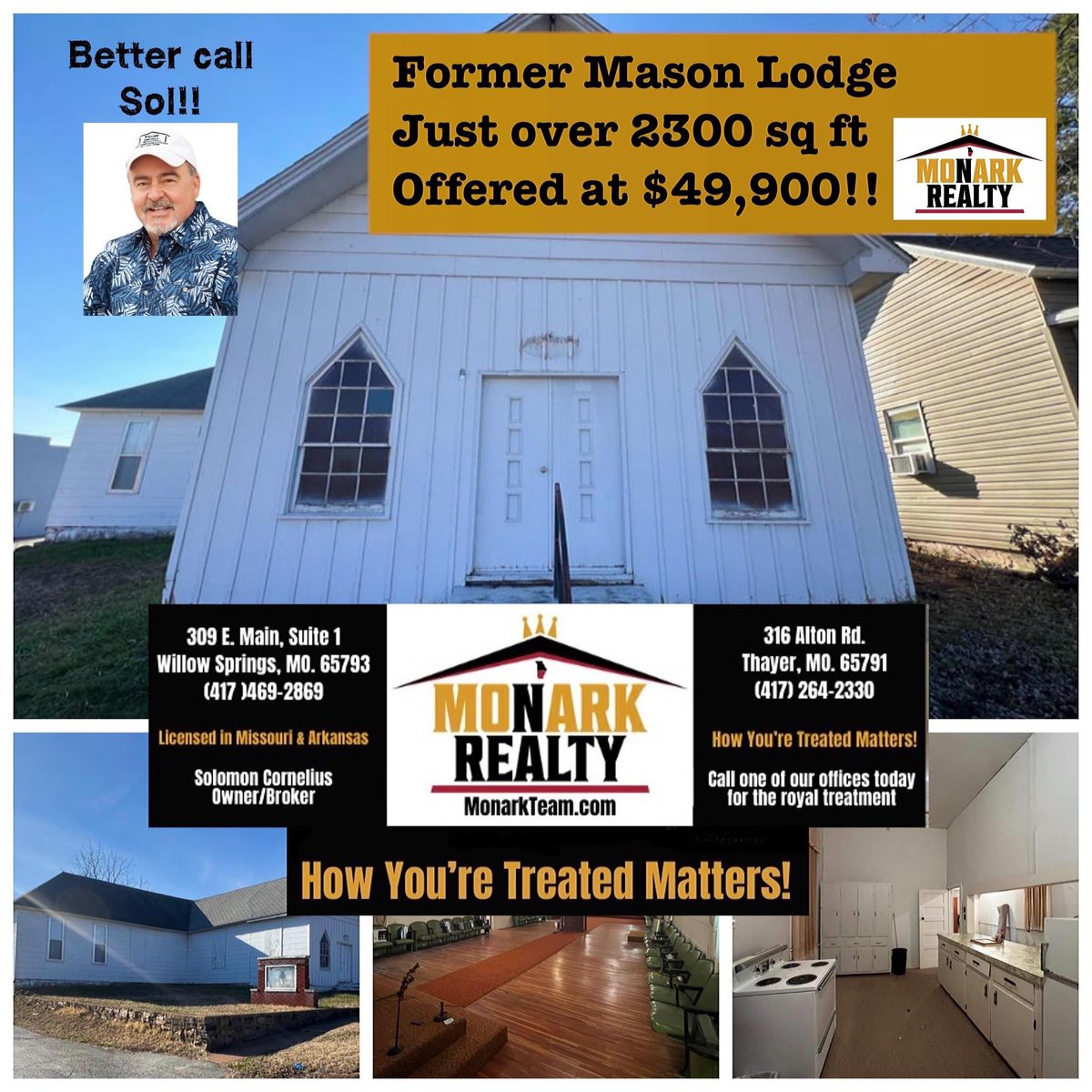 Monark_Realty's tweet photo. CALL MONARK REALTY  https://t.co/XOOG8ubqDk
WILLOW SPRINGS OFFICE 417-469-2869
THAYER OFFICE 417-264-2330
SOLOMON CORNELIUS 
CLICK THE LINK BELOW FOR MORE INFO!
https://t.co/sAbMQBR6Ei https://t.co/L28XUeY6uE