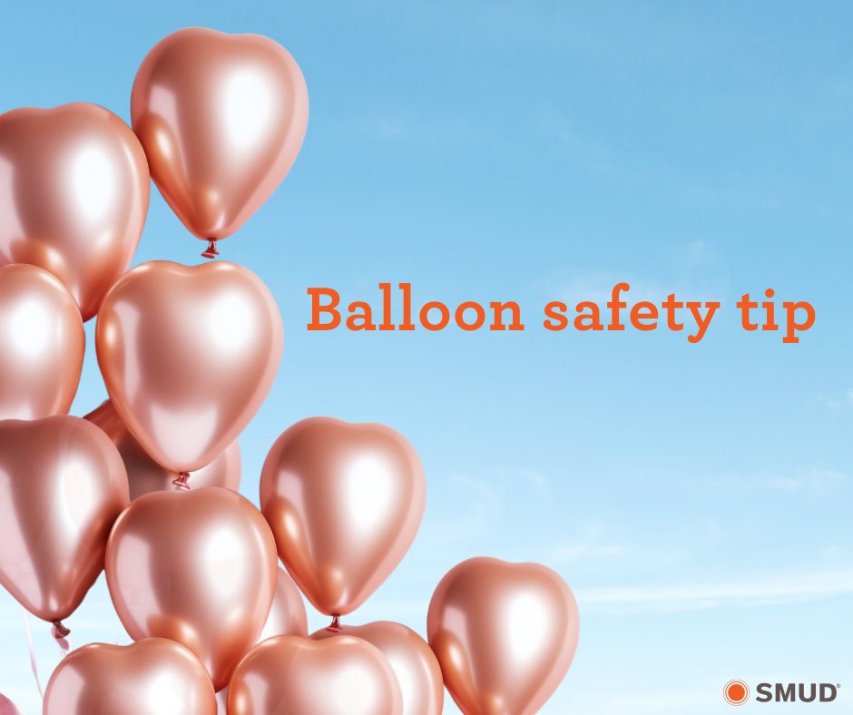 Did you know that mylar balloons can cause power outages and even fires if they get too close to power lines? Keep your mylar balloons under control and away from power lines to help keep our community safe.