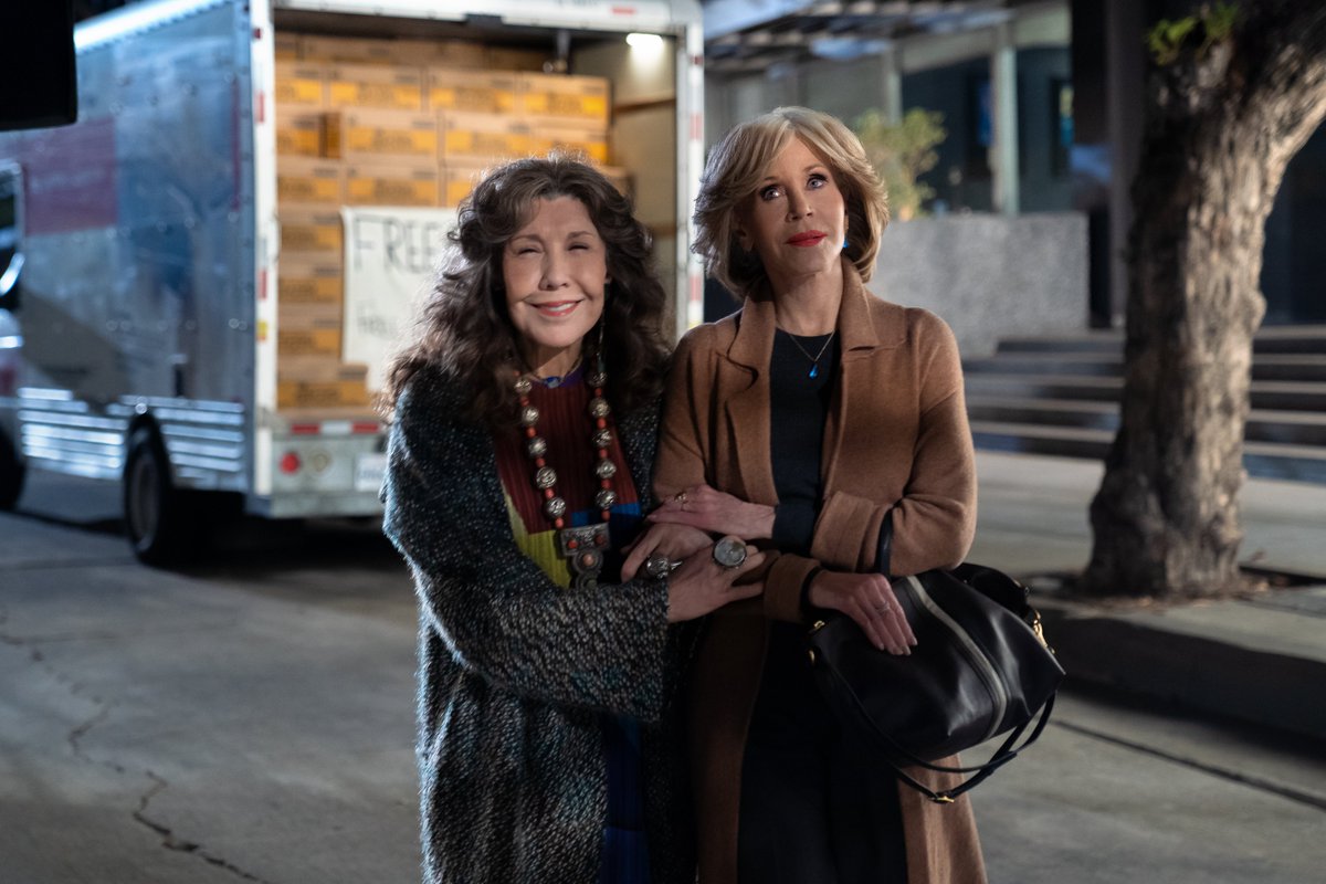 #GalentinesDay was meant for these two. #graceandfrankie