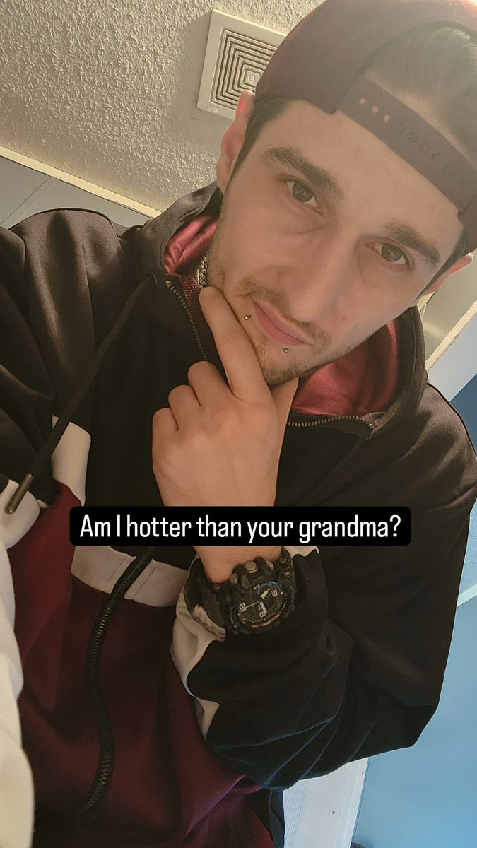 Am I hotter than your grandma? 😅🤣 #selfie #gamerguy #urbanstyle #piercings #Satire