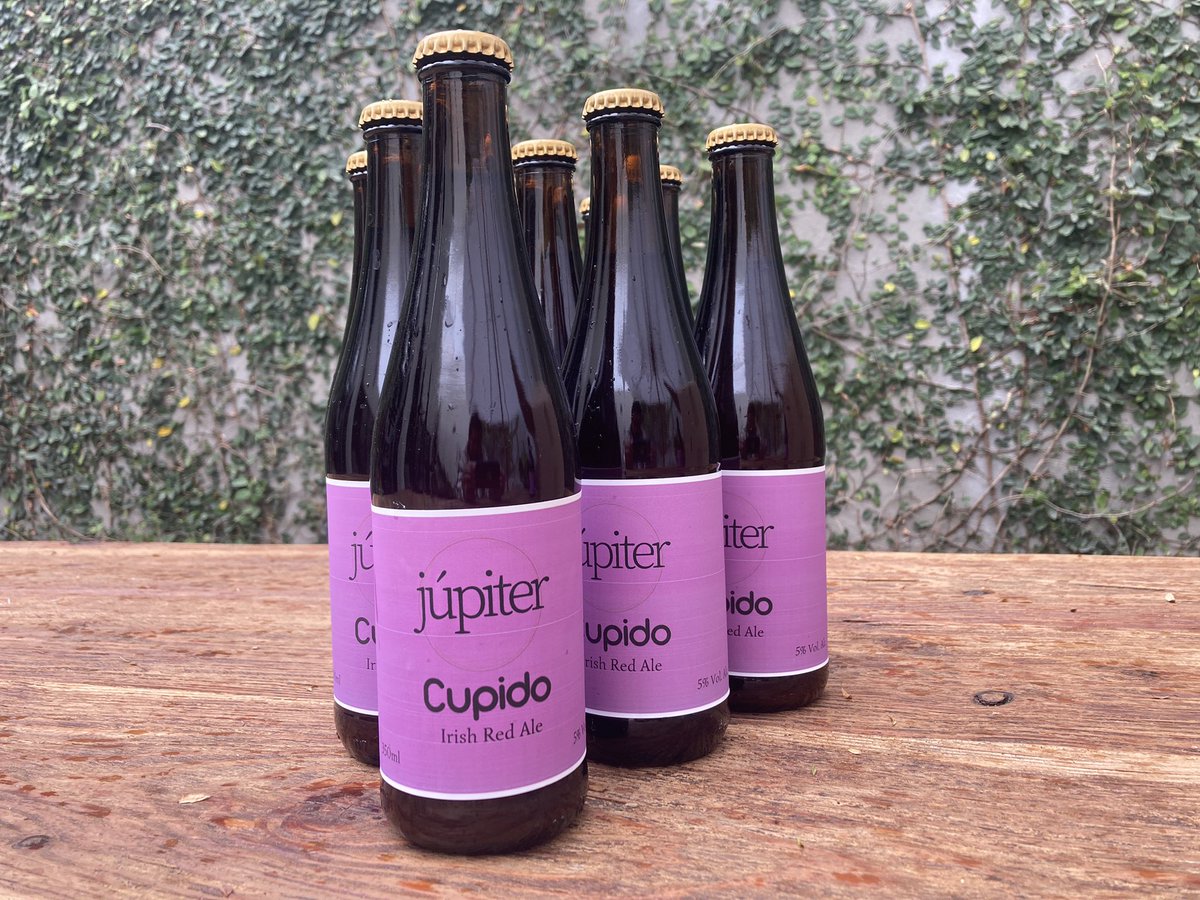 cervezaJupiter's tweet photo. Cupido, lista.
Edición especial, 14 de febrero.
Irish Red Ale, 5% vol alc. https://t.co/GYYTRZ6QrA