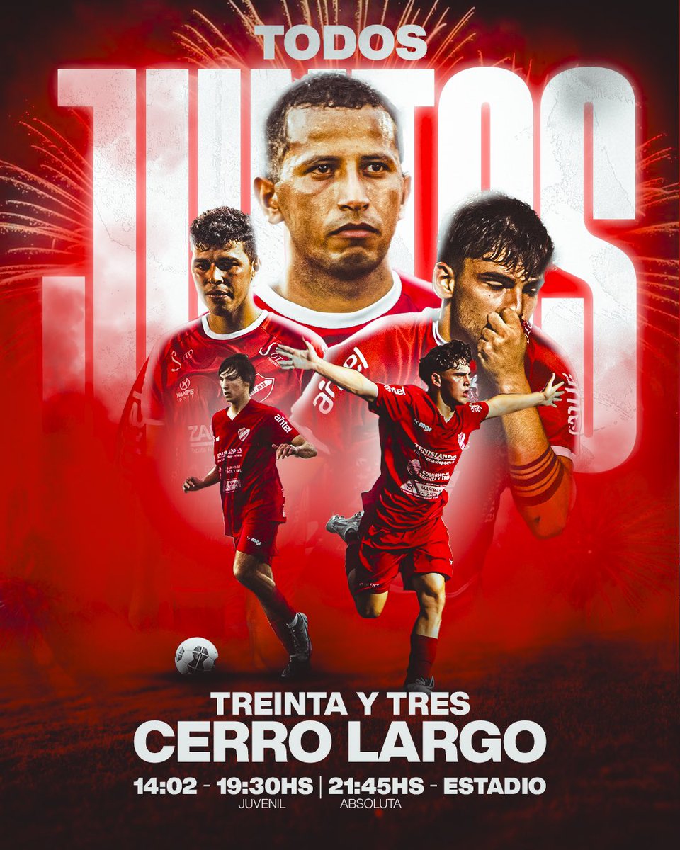 🔜 𝗣𝗥Ó𝗫𝗜𝗠𝗢 𝗣𝗔𝗥𝗧𝗜𝗗𝗢

🗓️ Miércoles 14. Febrero
🏆 Copa Nacional de Selecciones 
🆚 @seleccioncerrolargocapital | Melo
🏟️ Estadio Centro empleados de comercio 
🕘 Horarios: ⬇️
#Juvenil |  19:30Hs 
#Mayor | 21:45hs