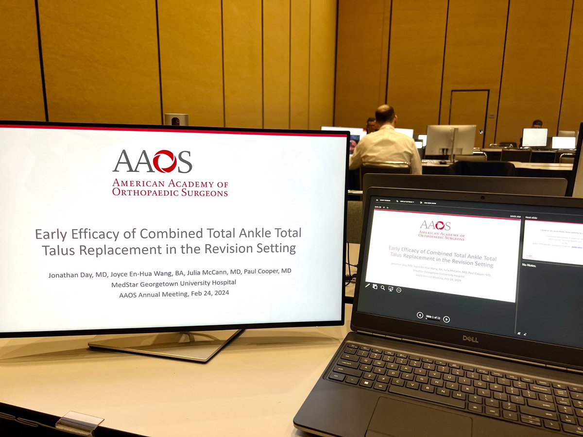DayOrtho's tweet photo. Looking forward to sharing our @MedStarGUH experience w custom total ankle total talus replacement! See you tomorrow at @AAOS1! https://t.co/KgMMLCZd4x