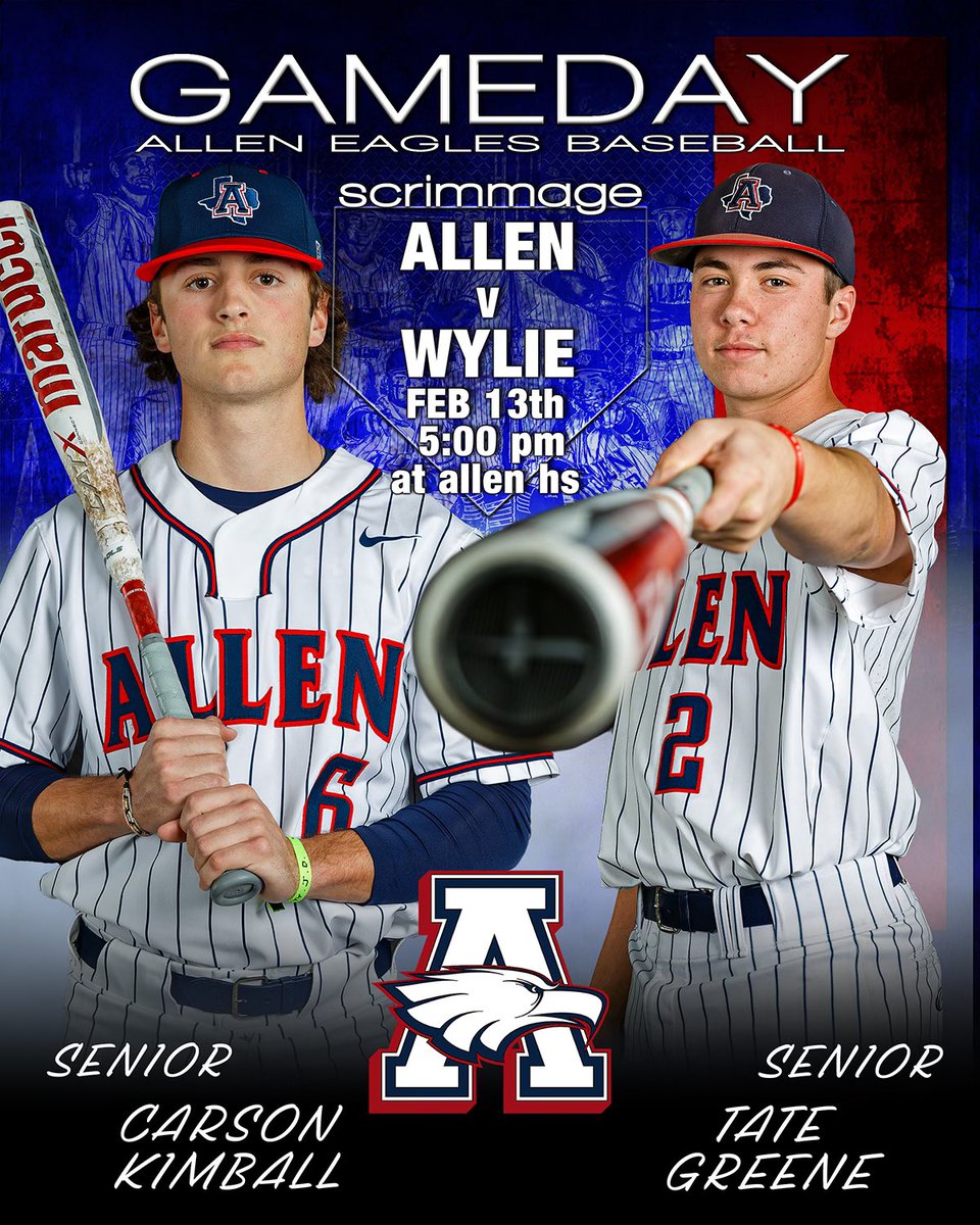 alleneagleshrc's tweet image. All three teams are 🏠
Varsity 5:00 at AHS
JV 7:00 at AHS
Freshmen 5:00 at AHS
HRC will be selling hats! Get your gear! 
😀 @CarsonKimball17 @TateGreene9 
📸 @bigedmachine1 
#catchagame