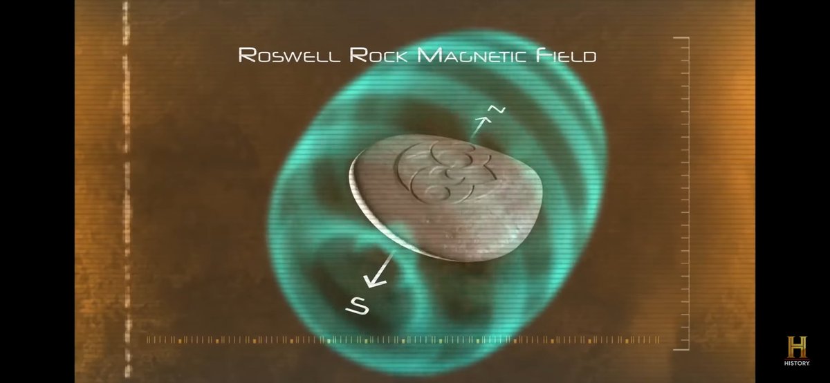 ScienceboyJack's tweet photo. Have you guys ever heard of the Roswell stone? Perfectly smooth round edges inside the cuts when looked at from a high powered microscope. The design itself might play an effect into the magnetic properties possibly. Quite the enigma👀🧠#history #geology #lostscience #Roswell #Aliens https://t.co/9LhRyewk4o…