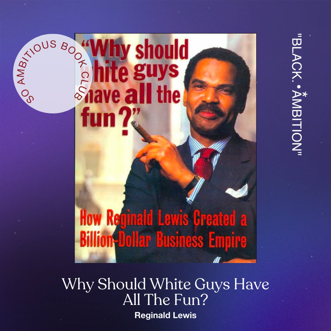 blackambitionpz's tweet photo. 2023 Prize Winner, Kiante Bush, CEO of Venture 4 T.H.E.M., invites you to explore profound insights from the book his grandfather gifted him: 'Why Should White Guys Have All The Fun?' by Reginald Lewis.
#blackambition #soambitious #reginaldlewis https://t.co/vy5hNImtaX