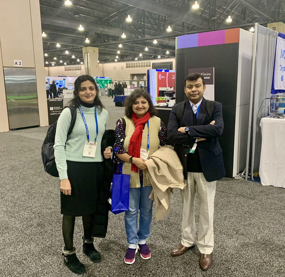 Pleasure Meeting <a href="/SamratLabMohali/">Samrat Mukhopadhyay</a> and <a href="/MilyBhLab/">Mily Bhattacharya</a> at BPS 2024 in Philly. 
Thank you for your encouraging words Samrat.