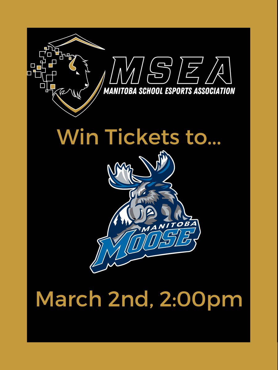 MSEA_gg's tweet photo. π¨ It's contest time!!!! π¨
We will be at the #MBMoose game on March 2nd & we want you to join us. To be entered to win 2 tickets like, share, and comment on this post. Can't wait to see you at the @ManitobaMoosegame #MSEA_gg https://t.co/YHJQEP43W7 https://t.co/7r9a42yIAh