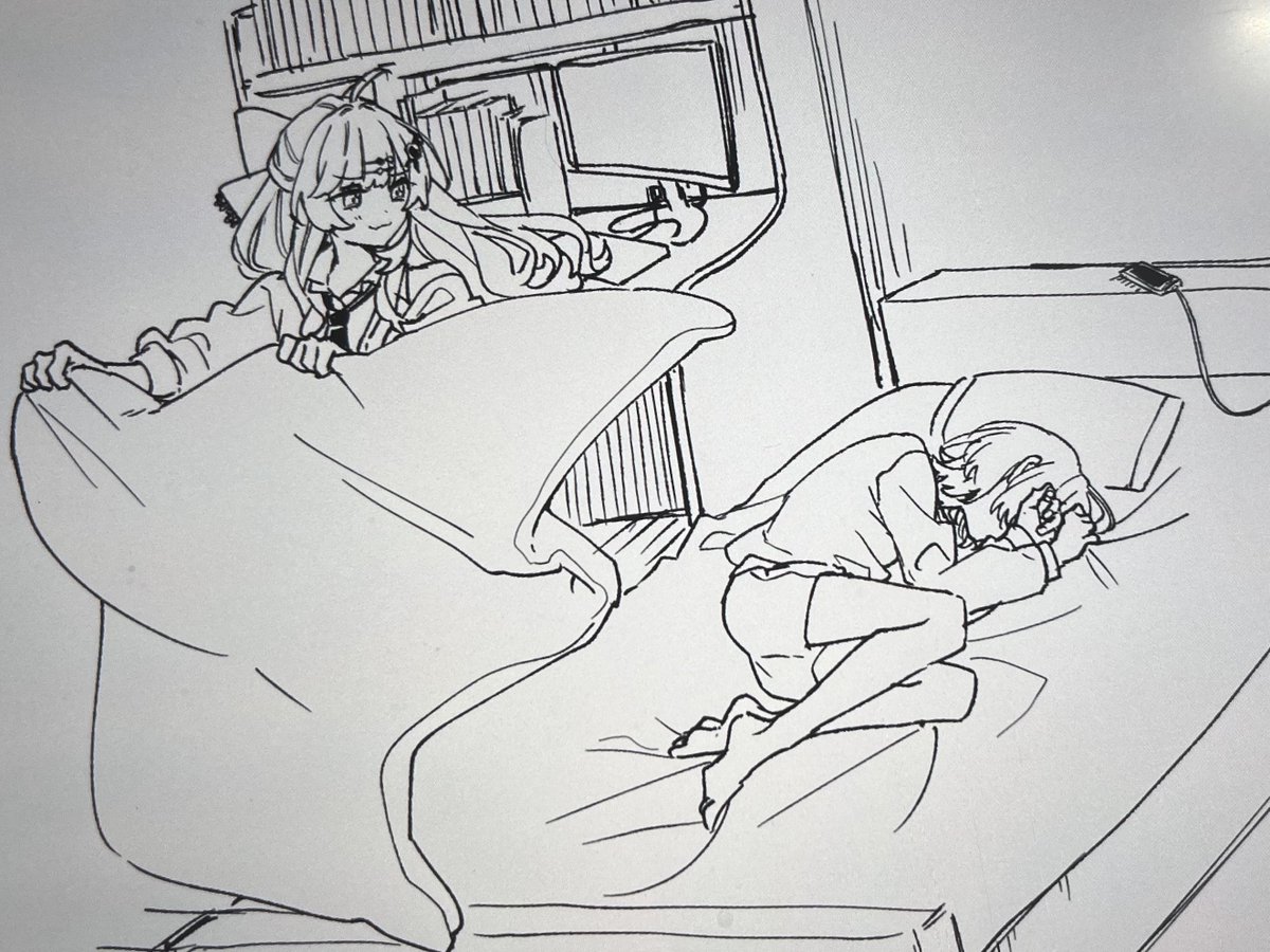 こういう日常を描くのがすき
あと5人も描く
ほんで新しくDLしたペンがこうやって気軽にザクザク描くのに向いてて超たのしい✍️‼︎ 