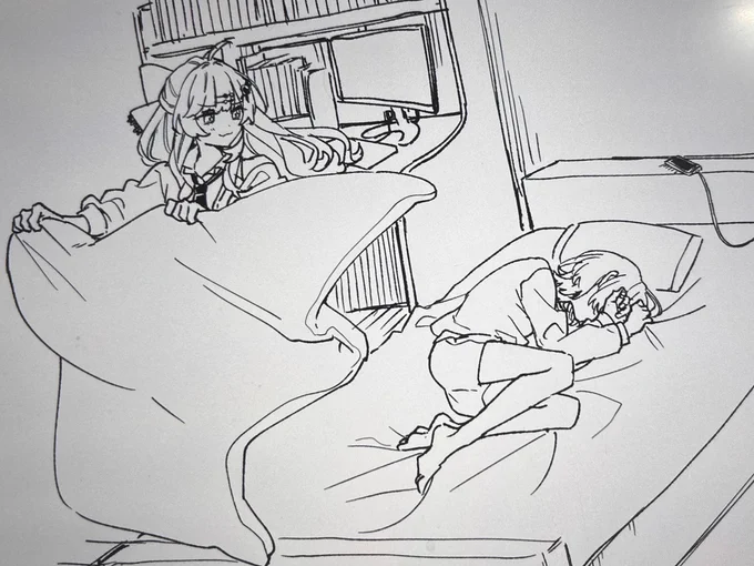 こういう日常を描くのがすき
あと5人も描く
ほんで新しくDLしたペンがこうやって気軽にザクザク描くのに向いてて超たのしい✍️‼︎ 