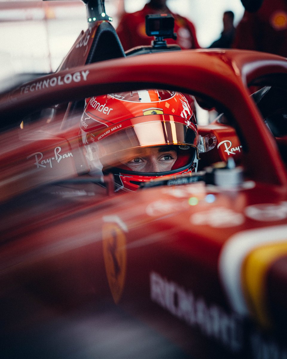 ScuderiaFerrari's tweet photo. Good day to launch an F1 car 😎 https://t.co/Wvnn72iR9v
