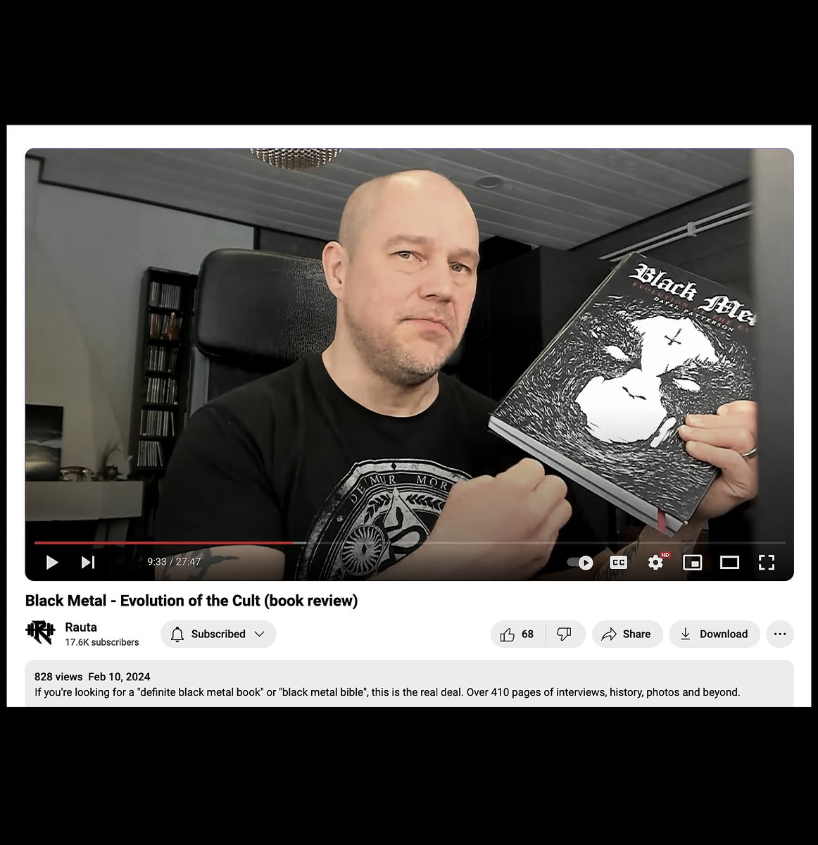 CultNeverDies's tweet photo. A long, detailed and thoughtful interview on our newest and biggest book, Black Metal: Evolution of the Cult - The Restored, Expanded & Definitive Edition
https://t.co/NRKdydW7d8
#blackmetal #evolutionofthecult #cultneverdies #rauta https://t.co/bK36yIhLEO