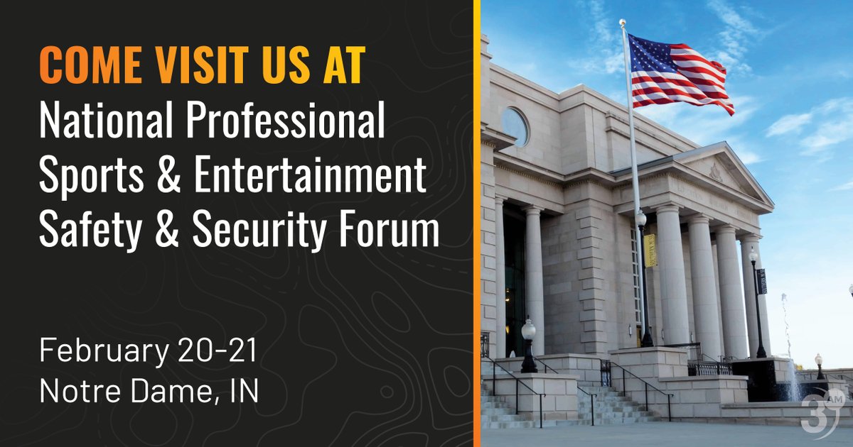 3AM will be at the National Professional Sports and Entertainment Safety and Security Forum! Looking forward to meeting industry leaders and sharing how our software FLORIAN delivers full oversight of security operations with an interactive 3D map. See you there! #NCS4