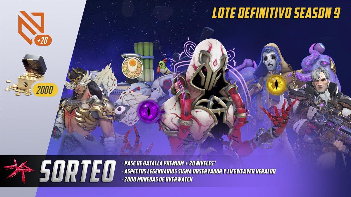 EMK_KrAuSeR's tweet photo. 🎁SE VIENE SORTEO🎁

Hoy a salido la temporada 9 de #Overwatch2 y Blizzard nos ha enviado un par de códigos, así que toca rifa de un pase definitivo que incluye todo lo que ves en la imagen!! 👀🤞🏽

❤️Dejar tu like y RT te dará mas suerte!!
#OW2Giveaway #Season9 #OverwatchCreators