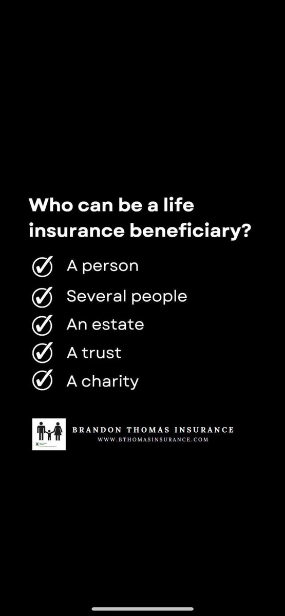 BTInsuranceLLC's tweet photo. Have you reviewed your life insurance beneficiaries recently? And don't forget to include a secondary beneficiary on your policy! https://t.co/tXSXrirbgt
