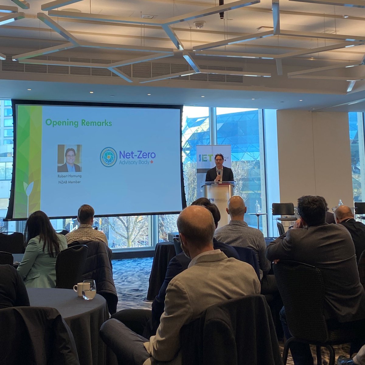 <a href="/NZAB_Canada/">Net-Zero Advisory Body</a>'s member, Robert Hornung, had the pleasure of giving the opening remarks this morning at the Biomass and Carbon Neutrality Forum shorturl.at/LMZ23, which is a part of one of 16 research project we are involved in supporting. <a href="/EnergieTrottier/">IET</a> #NetZero
