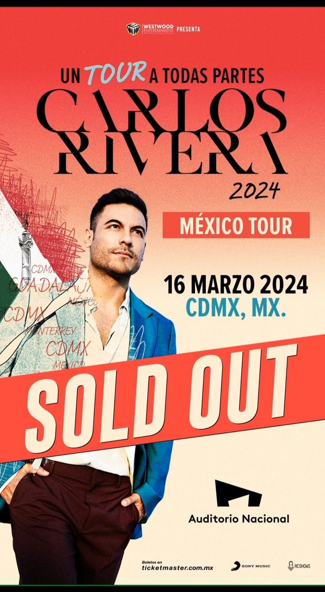 Alondra90854310's tweet photo. Una fecha más !! #SoldOut #PoderRiverista ✨
16 de marzo 💗 #20SoldOuts
@AuditorioMx 🇲🇽 @_CarlosRivera
#UnTourATodasPartes2024
@mikenoriega
@jjuarezww
@WestWoodEntt
@westwoodfans
@sonymusic
@CR_ClubPorTi
@PorTi_SedeMty https://t.co/RGN4jdtqSK