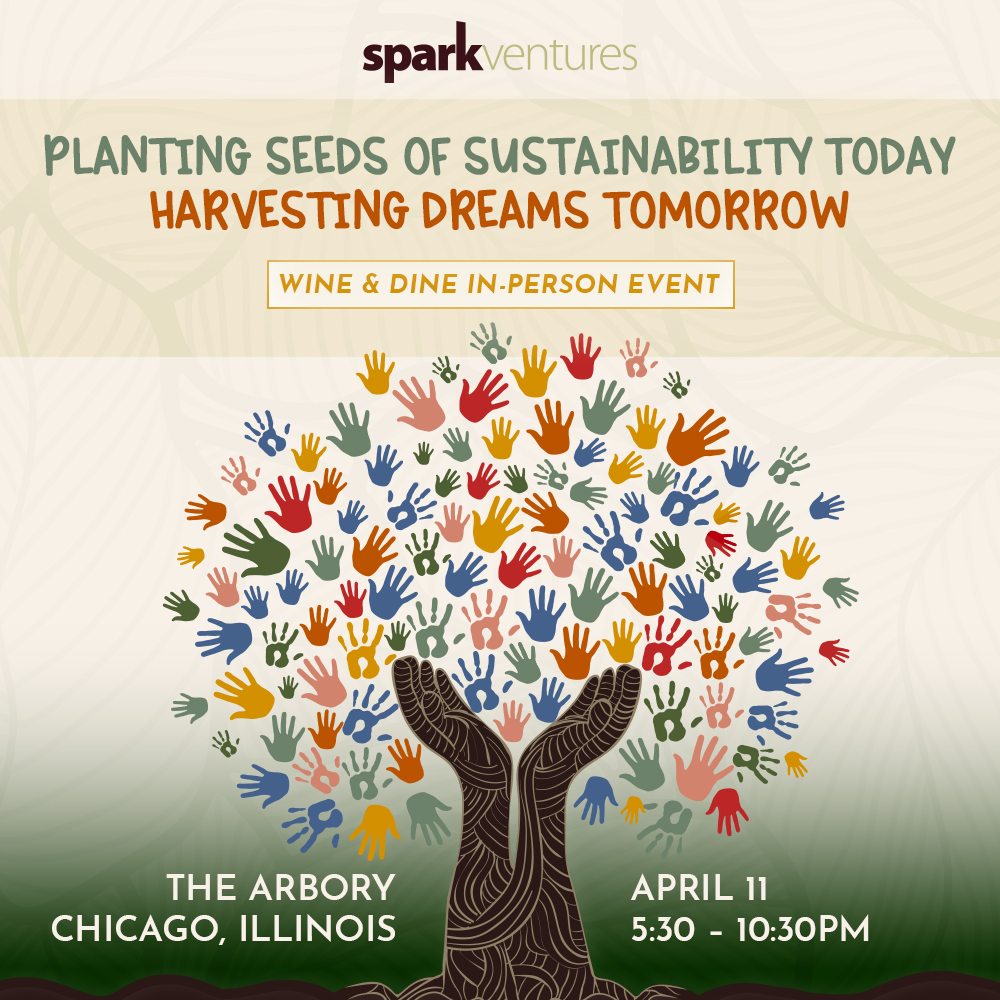 SparkVentures's tweet photo. Join us on April 11 at our Wine &amp; Dine event for an unforgettable evening supporting our partners in planting seeds of sustainability today — and harvesting dreams tomorrow. Get your tickets today!

https://t.co/YUMoIc5uGN https://t.co/0DZgsVjEuB