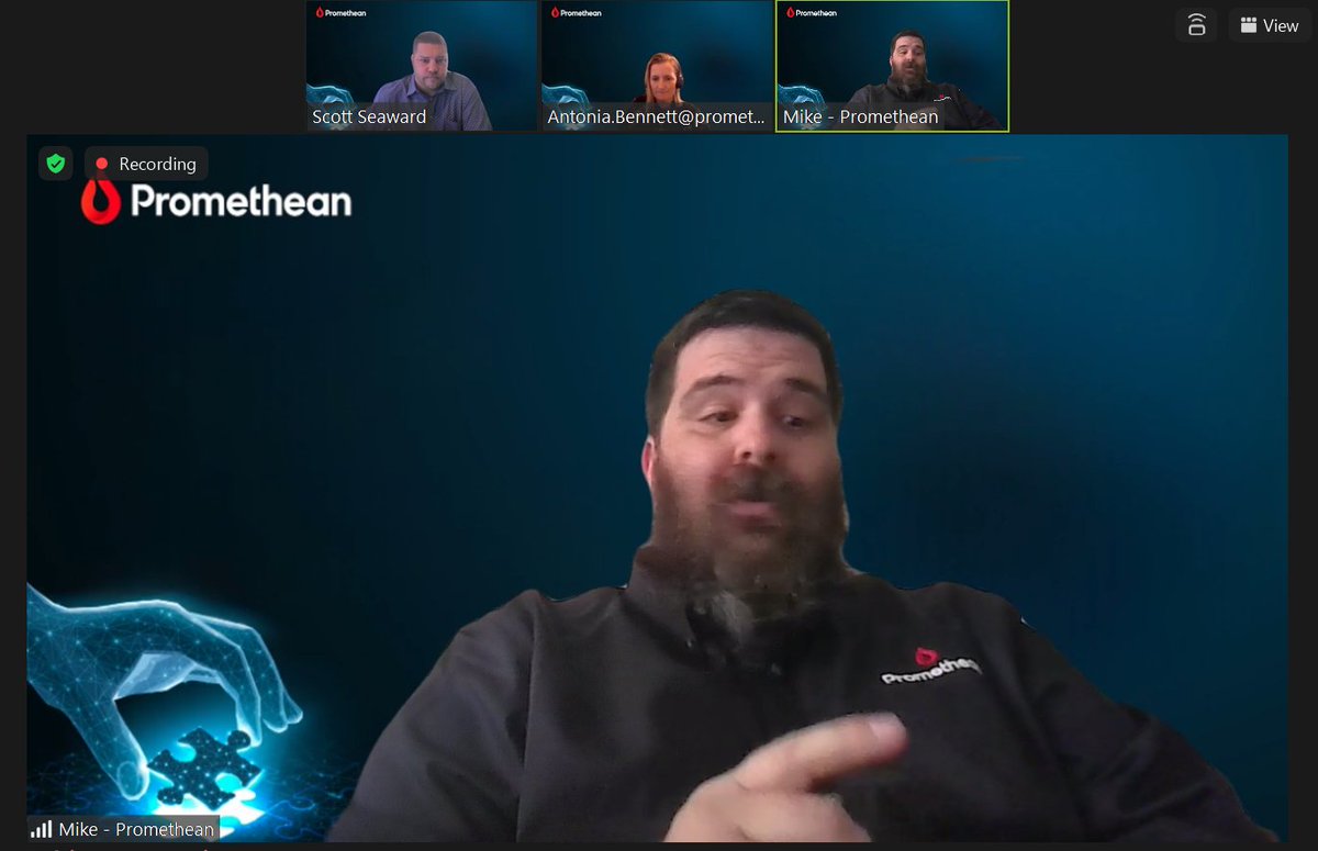 Promethean's tweet photo. Hearing from Mike, Scott and Antonia from Promethean's Operations and Support teams on how they make it all work to get working #ActivPanels on teacher's walls! #techadmin24 https://t.co/eJg5I7tn8N