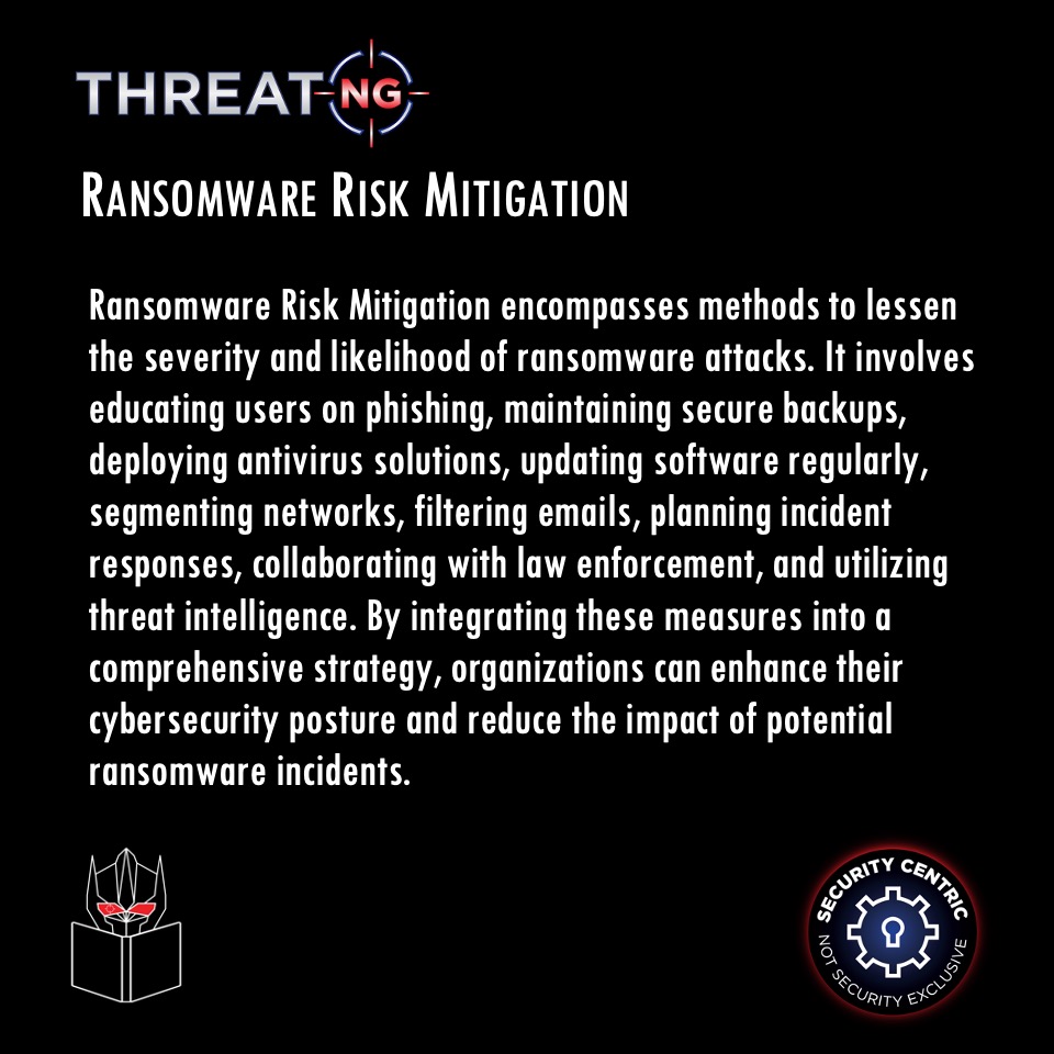 threatngsec's tweet photo. Read more about Ransomware Risk Mitigation at...
https://t.co/oCy83YeJHW
#Cybersecurity #EASM #ExposureManagement #ExternalAttackSurface #Security #SupplyChainSecurity #ThreatIntelligence #Ransomware #RansomwareAssessment #RansomwareSusceptibility #ExternalExposureManagement https://t.co/iB8bhjuji9