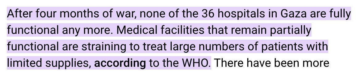 "hOSPitALs aRe a PlaCe fOr tReatMent anD CaRe" while you funding this: thenewhumanitarian.org/2024/02/12/ins….