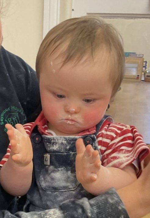 #PancakeTuesday
“Mammy! You never said it was THIS messy….” BabyAidans teething and testing pancakes!