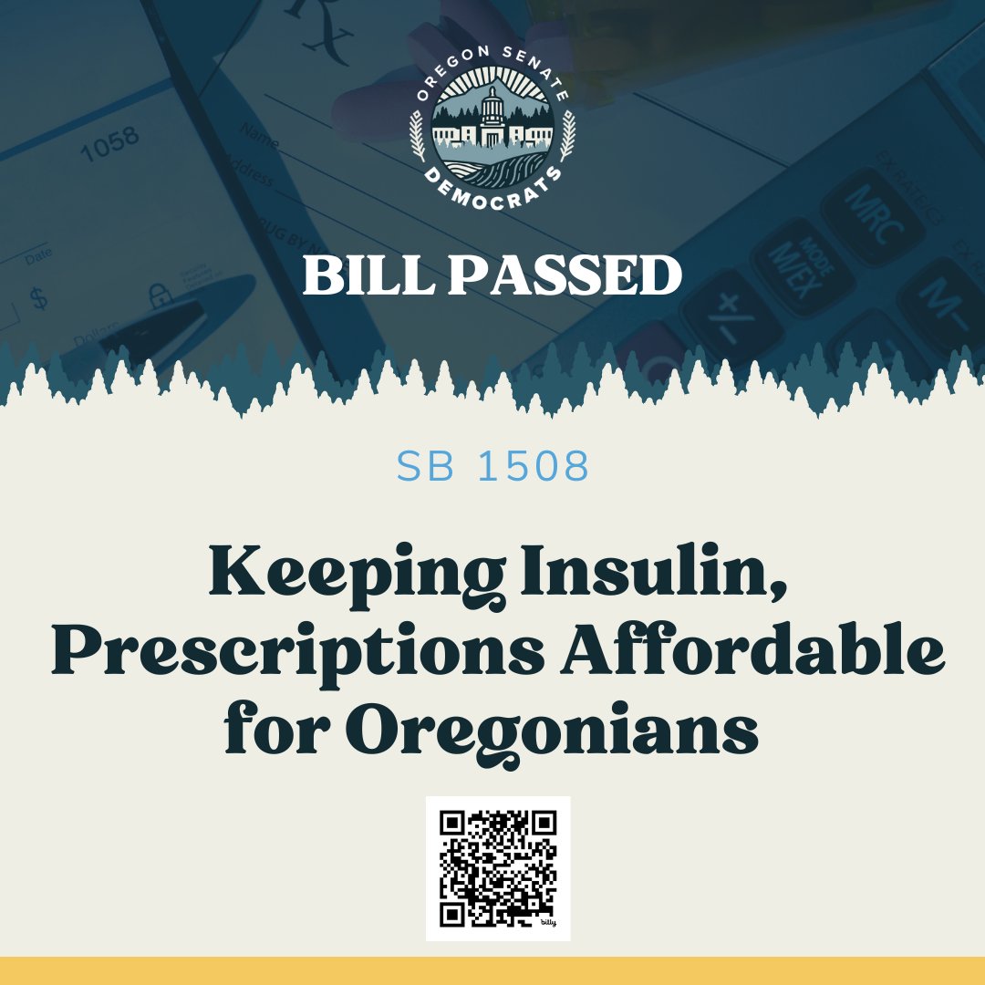 'No Oregonian should suffer because they can’t afford basic, life-saving medication… SB 1508 works to make sure that every Oregonian… gets the care they need.' - @DebPattersonOR Learn more here: bit.ly/48bSBDL #orpol #orleg