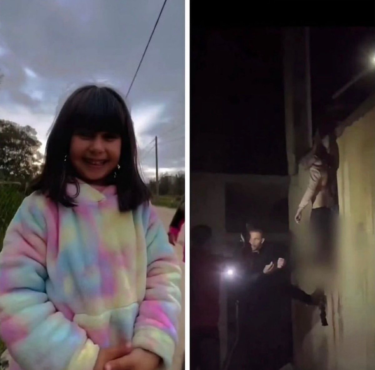 IrrumAli's tweet photo. Many of us saw, and can never unsee, the uncensored photo of the little girl hanging on the wall, her body shredded by Israeli bombs.

Her name was Sidra Hassouna. 
She was 12 years old. 

Never Forgive. Never Forget. https://t.co/pi4Oi2eNWv