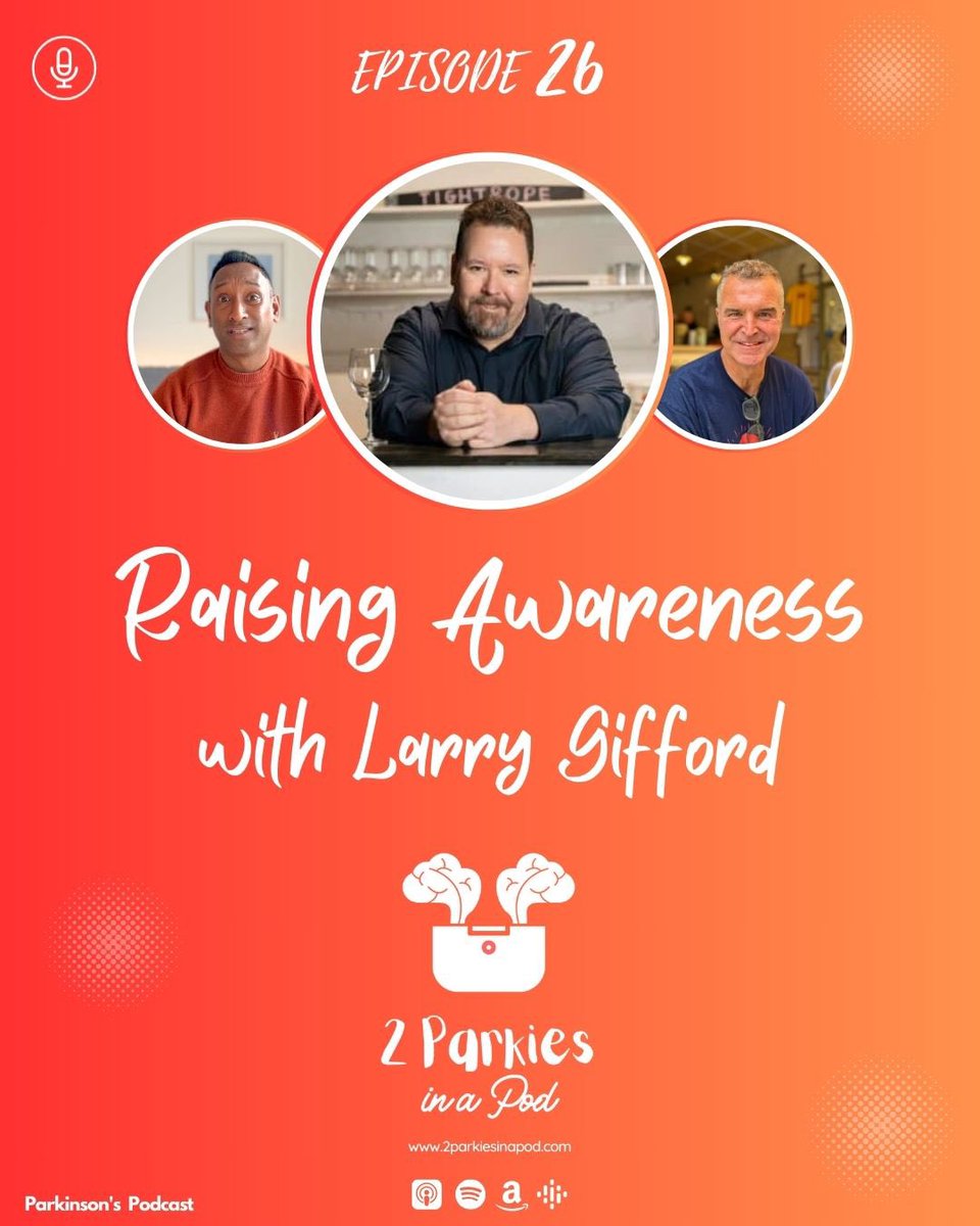 #2parkiesinapod are back with a new episode! We talk to Larry @Giffordtweet (the man behind @PdAvengers and the podcast @ParkinsonsPod) about raising awareness, DBS and the impact #parkinsons has on relationships ❤️🙏 🎧👉🏼 2parkiesinapod.com