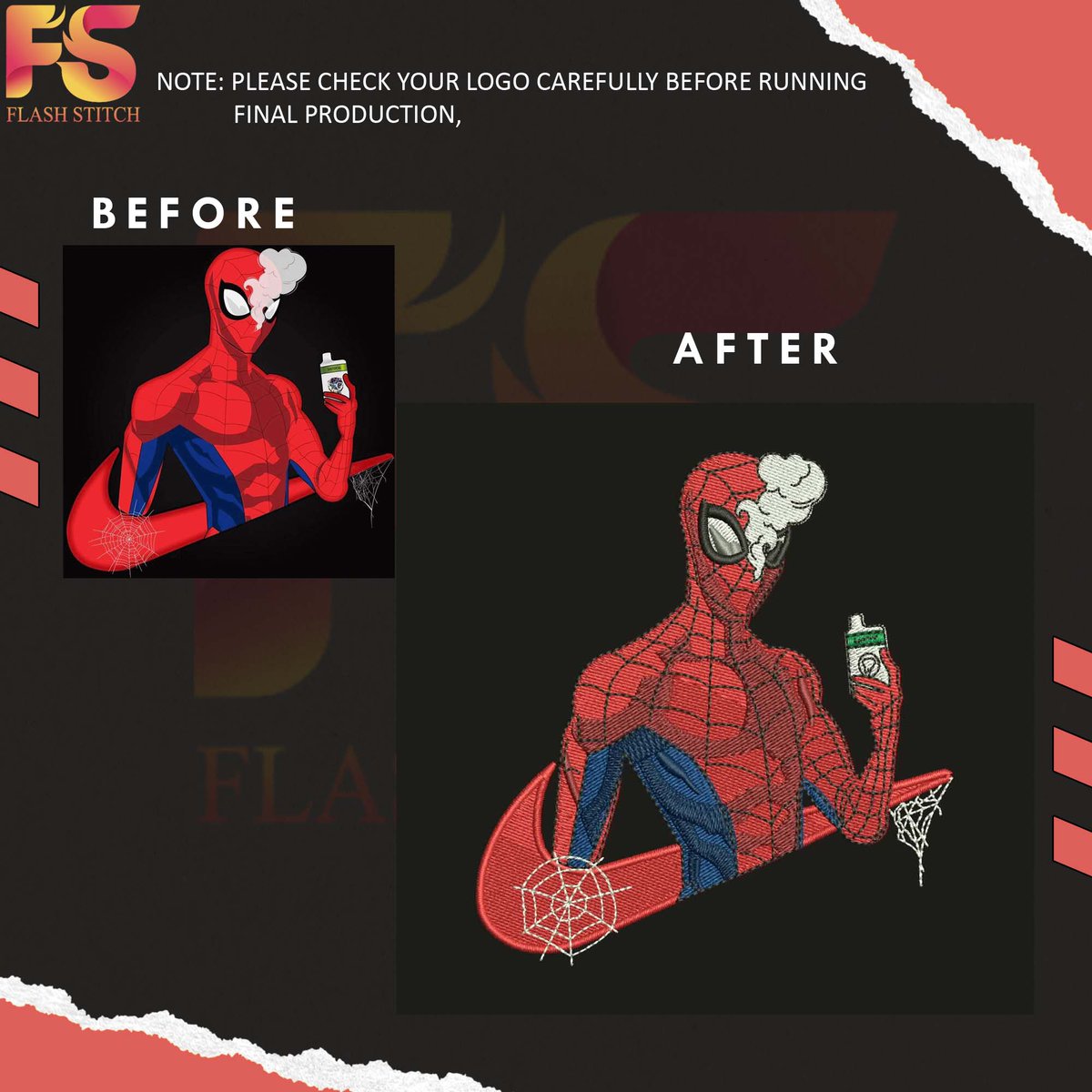 , #embroidery #embroidered #custom #digitizing #customized #girlsfashion #black #patch #patches #bikers #vector #screenprinting #anime #jeep #dtgprinting #flashstitch #3d puff #wilcom #work #spider #spiderman #spiderverse
