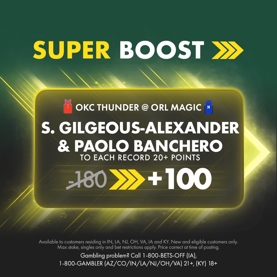 bet365 US on X: 🚨 SUPER BOOST 🚨 We've Super Boosted SGA and