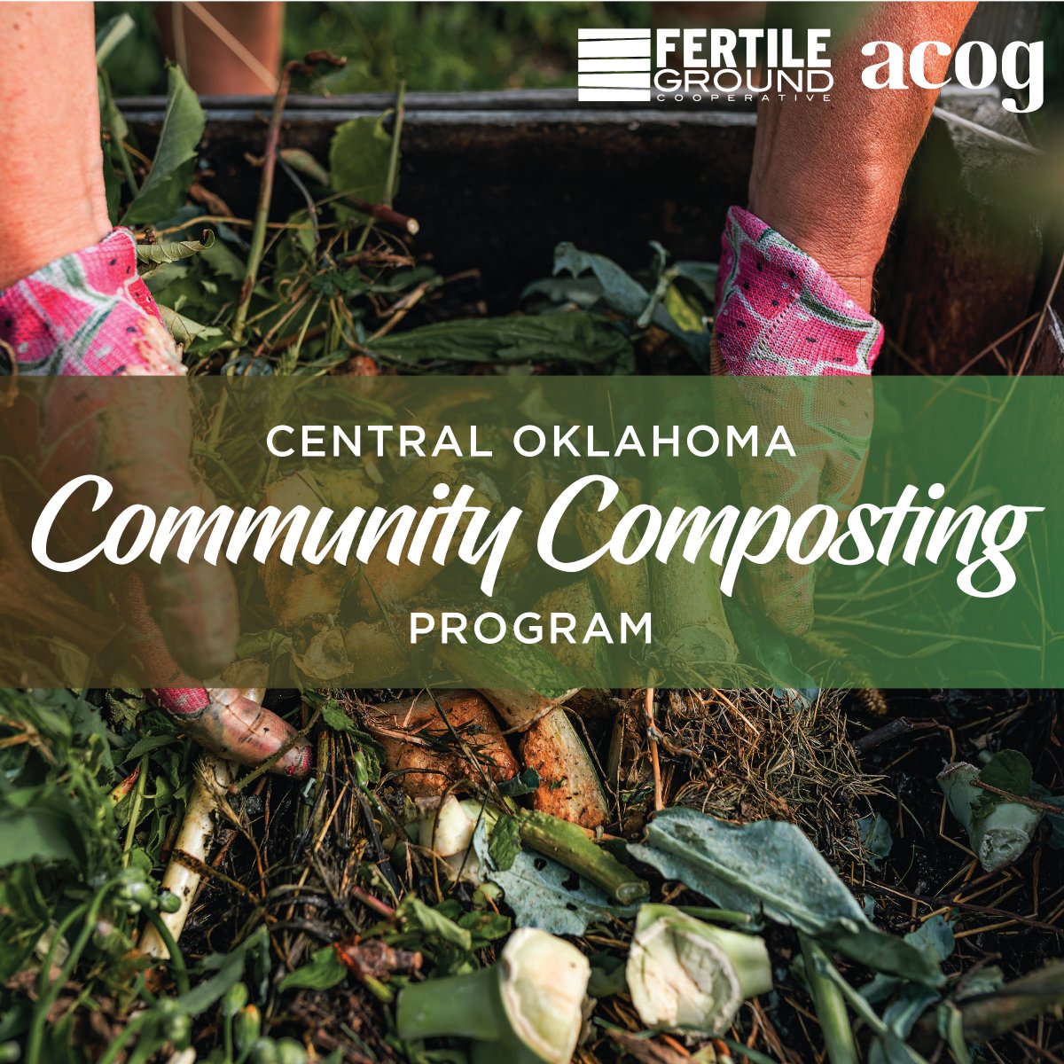 ACOGOK's tweet photo. ACOG is excited to announce that we were awarded funding from the @USDA  Composting &amp; Food Waste Reduction (CFWR) Program! We're partnering with @Fertile_Ground_  to pilot a community composting program in Central Oklahoma. Read more: https://t.co/dB2NApwodX https://t.co/HUmeycVs3j