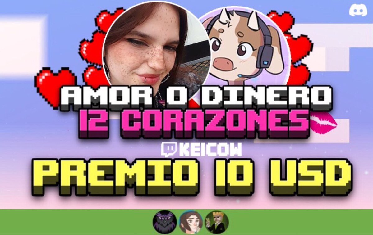 EkinoMan's tweet photo. ¡AMOR O DINERO!💘

Estamos buscando a 12 chicos para este Jueves 15 de Febrero dónde llevaré a cabo un evento junto a @SmokingGolem y @Elizan2727,  los participantes competirán por el corazón de nuestra candidata @KeiCow_

¿Elegirás su amor o el Dinero?

♻️RT + LIKE❤️
📨 MD https://t.co/IHkudlR1f2