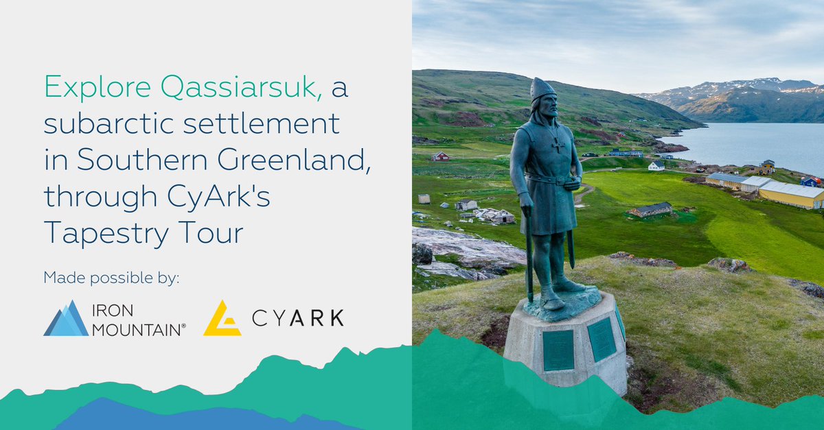 Take a virtual tour of Qassiarsuk, a subarctic settlement in Southern Greenland with a rich history spanning a thousand years! Iron Mountain's Living Legacy Initiative is thrilled to support this @CyArk project. Start exploring now: spr.ly/6011VojTc