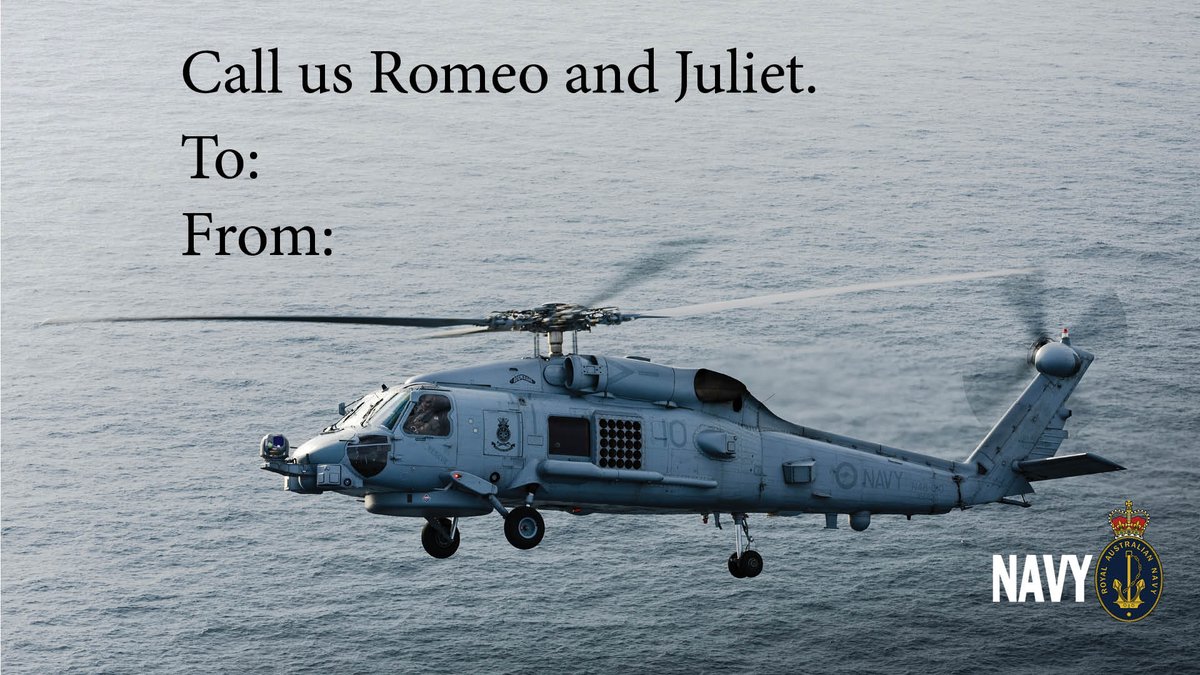💌 Happy Valentine's Day from #AusNavy! 🥰 ❤️ Looking for that perfect  Valentine's card, we've got you covered! Tag your Valentine or tell us your  best Valentine's Day line below ⬇️, image size:1200x675