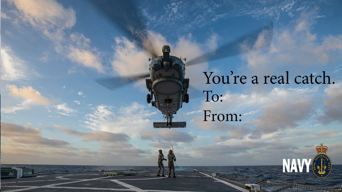 💌 Happy Valentine's Day from #AusNavy! 🥰 ❤️ Looking for that perfect  Valentine's card, we've got you covered! Tag your Valentine or tell us your  best Valentine's Day line below ⬇️, image size:1200x675