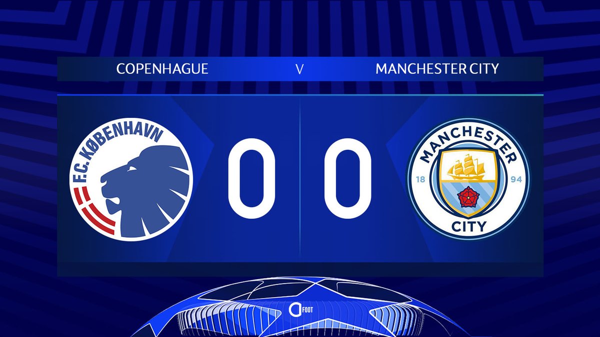 ActuFoot_'s tweet photo. ⏱ Le coup d’envoi est donné entre Copenhague et Manchester City ! https://t.co/OF6GfsKu9q