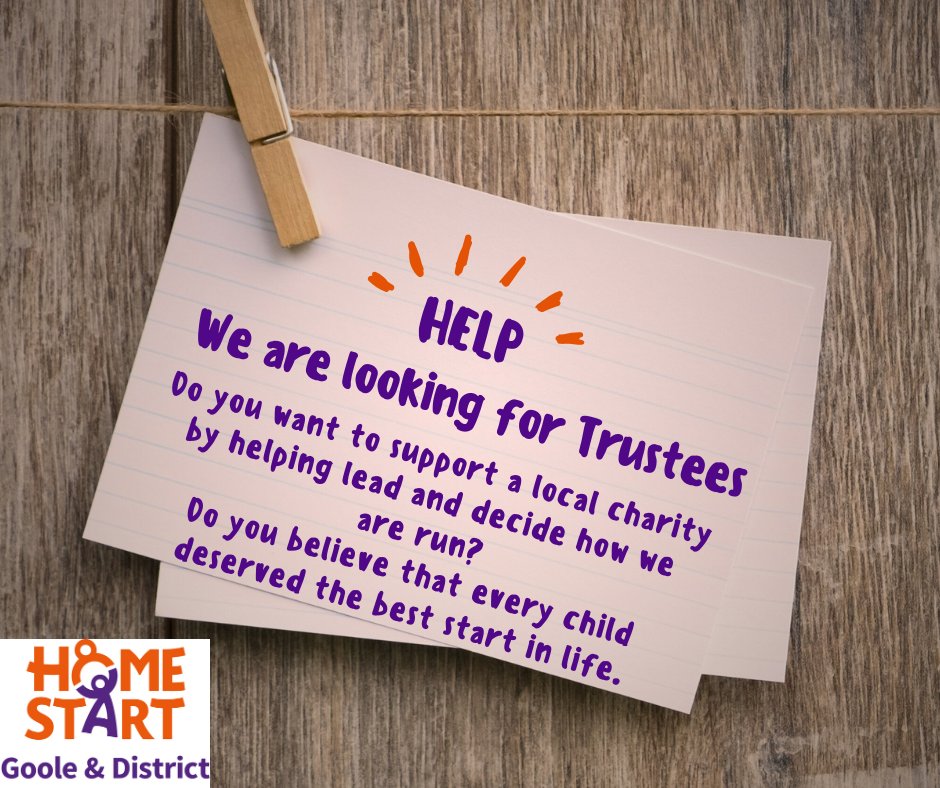 HomeStartGoole's tweet photo. We are recruiting trustees with the enthusiasm to help others and to participate in shaping the direction of our organisation. 
If you are interested call Susie 07375 397886/01405769966
 #TrusteeRecruitment #VolunteerOpportunity #LocalCharity #VolunteeringGoole #VolunteeringSelby https://t.co/uXzVndCLN1
