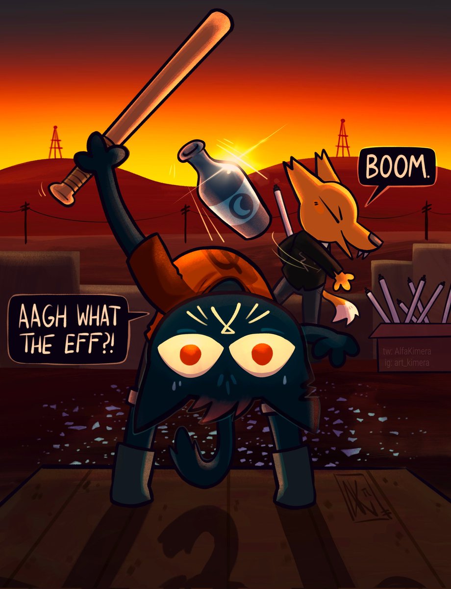"Y'know, you should try hitting it with the bat!"
#Nightinthewoods #NITW