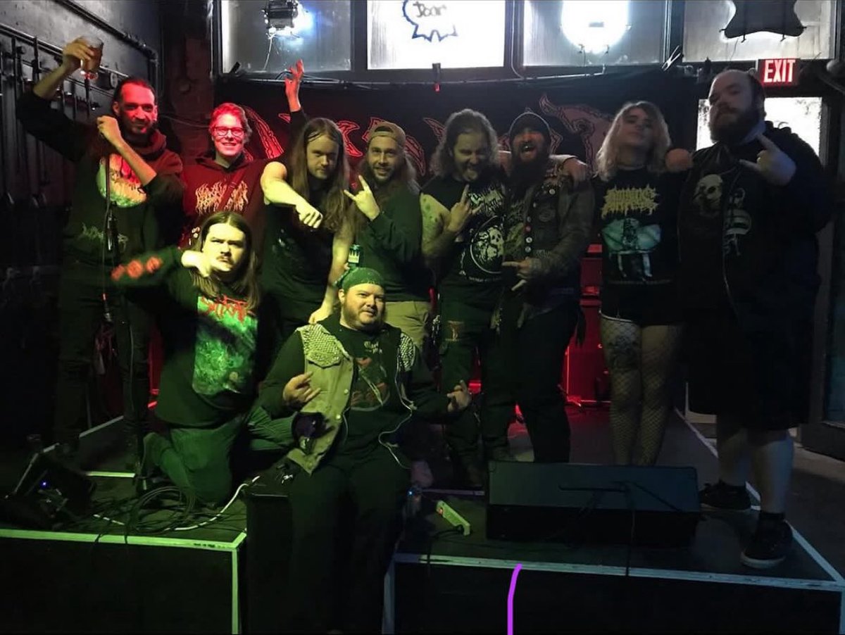 necrot_official's tweet photo. Thank you Ectospire, Dustlord, and everyone at The Whittier Bar for a killer first show of Tour! We play Columbus, Ohio tonight at Ace of Cups! Starts at 7pm. $20, All Ages #necrot https://t.co/pWmv3x3cqo