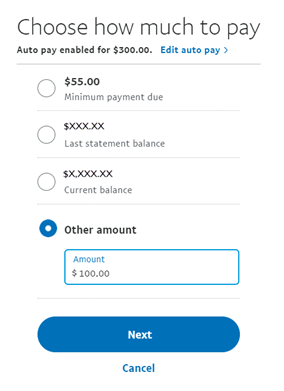 #UX rant... If you were making a payment on your credit card and saw this screen, how would you expect this to work? We've thought of at least 3 different possibilities. Since users have varied goals when paying bills, it's critical for #uxdesign to be explicit with the #math.