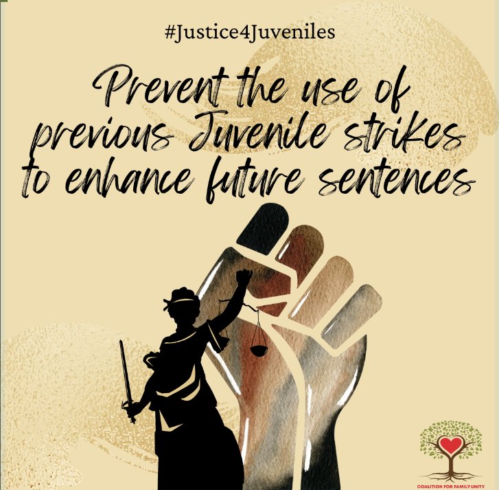 Three Strikes Enhancement perpetuates inequality and disproportionate treatment of people with marginalized identities and circumstances. #StopSchoolToPrisonPipeline #Justice4Juveniles