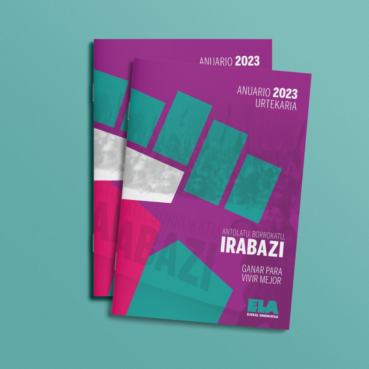 💪🏽𝗔𝗻𝘁𝗼𝗹𝗮𝘁𝘂, 𝗕𝗼𝗿𝗿𝗼𝗸𝗮𝘁𝘂, 𝗜𝗥𝗔𝗕𝗔𝗭𝗜💥
#Anuario2023
A más huelgas, más y mejores convenios

✅+300.000 personas beneficiadas
⬆️Subida salarial 6,5% (7,8% sectores feminizados)
✊🏽114 triunfos     📲labur.eus/jb21l
🖊️186 convenios 📲labur.eus/0tjbP